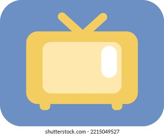 Appliance tv, illustration, vector on white background.