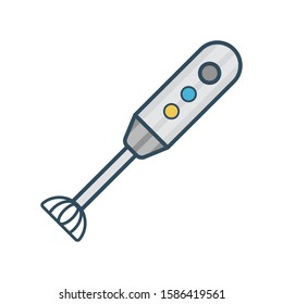 appliance vector flat color line icon 