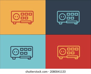 Appliance Voltage Regulator Logo Template, Simple Flat Icon Of regulator,electric,appliance