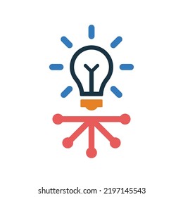 Aparatos, circuitos, icono electrónico. Logo de vector modificable.