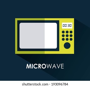 Appliances design over blue background, vector illustration