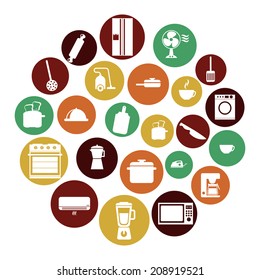 appliances design over white  background vector illustration