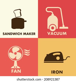 appliances design over white background vector illustration