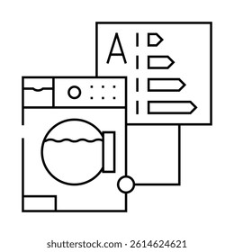 appliances energy efficient line icon vector. appliances energy efficient sign. isolated contour symbol black illustration