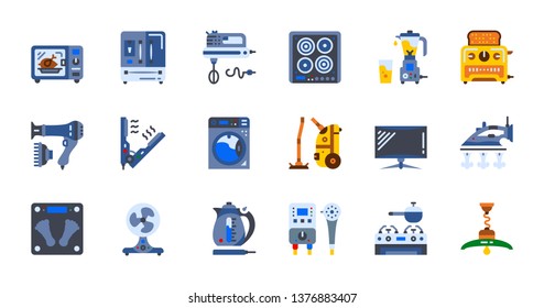 appliances icon set