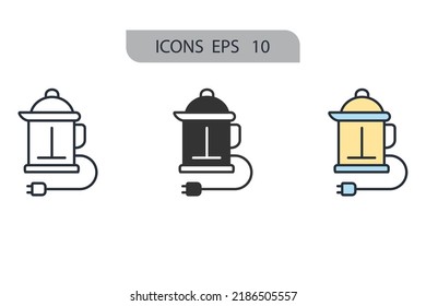 appliances icons  symbol vector elements for infographic web
