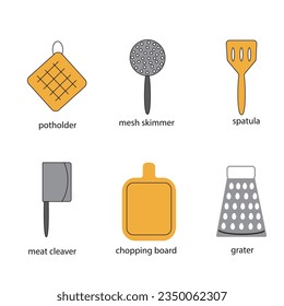 appliances for the kitchen.vector illustration