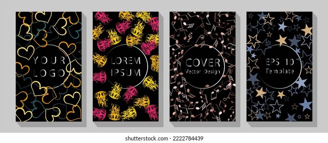 Applicable for Banners, Placards, Posters, Flyers etc. Eps10 vector Vector music note background design.
