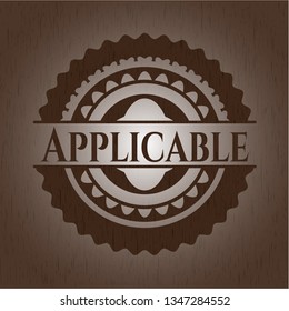 Applicable wood emblem. Retro