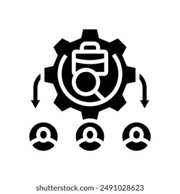 applicant tracking system ats glyph icon vector. applicant tracking system ats sign. isolated symbol illustration