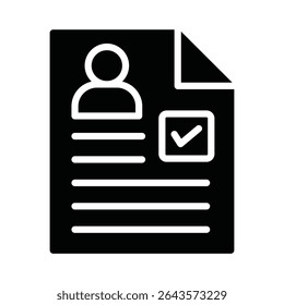 Applicant Vector Icon which can easily modify or edit
