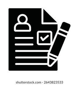 Applicant Vector Icon which can easily modify or edit
