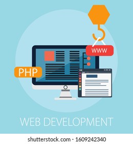 Application with App Development, Website Map, Web Development, Programing, Web Optimization and User Experience