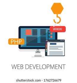Application with App Development, Website Map, Web Development, Programing, Web Optimization and User Experience