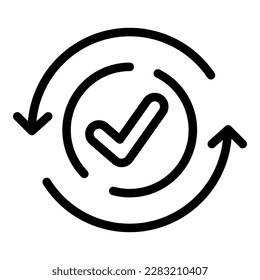 Application approval icon outline vector. Credit finance. Form stamp