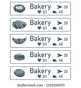 Application of augmented reality: AR for navigation in city or shopping center. Choosing a bakery by location, comments and likes.