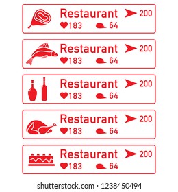 Application of augmented reality: AR for navigation in city or shopping center. Choosing a  restaurant by location, comments and likes.