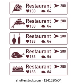 Application of augmented reality: AR for navigation in city or shopping center. Choosing a  restaurant by location, comments and likes.