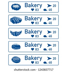 Application of augmented reality: AR for navigation in city or shopping center. Choosing a bakery by location, comments and likes.