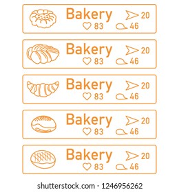 Application of augmented reality: AR for navigation in city or shopping center. Choosing a bakery by location, comments and likes.