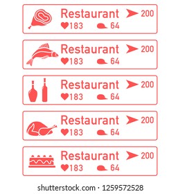 Application of augmented reality: AR for navigation in city or shopping center. Choosing a  restaurant by location, comments and likes.