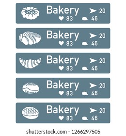 Application of augmented reality: AR for navigation in city or shopping center. Choosing a bakery by location, comments and likes.