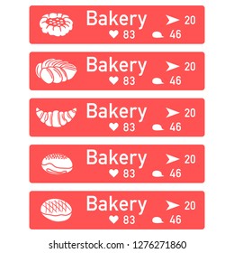 Application of augmented reality: AR for navigation in city or shopping center. Choosing a bakery by location, comments and likes.
