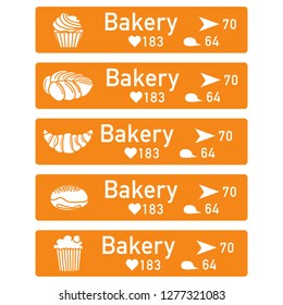 Application of augmented reality: AR for navigation in city or shopping center. Choosing a bakery by location, comments and likes.