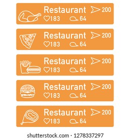 Application of augmented reality: AR for navigation in city or shopping center. Choosing a  restaurant by location, comments and likes.