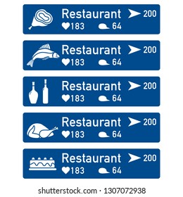 Application of augmented reality: AR for navigation in city or shopping center. Choosing a  restaurant by location, comments and likes.