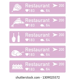 Application of augmented reality: AR for navigation in city or shopping center. Choosing a  restaurant by location, comments and likes.