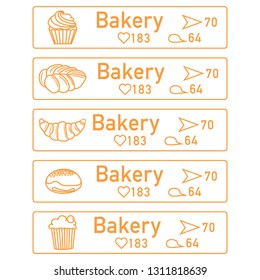Application of augmented reality: AR for navigation in city or shopping center. Choosing a bakery by location, comments and likes.