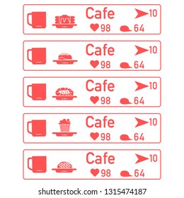 Application of augmented reality: AR for navigation in city or shopping center. Choosing cafe by location, comments and likes.