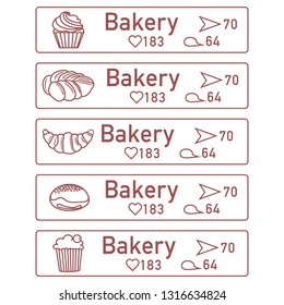 Application of augmented reality: AR for navigation in city or shopping center. Choosing a bakery by location, comments and likes.