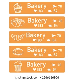 Application of augmented reality: AR for navigation in city or shopping center. Choosing a bakery by location, comments and likes.