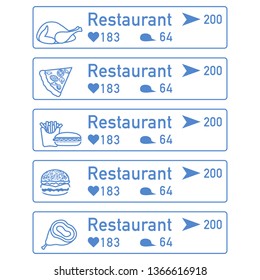 Application of augmented reality: AR for navigation in city or shopping center. Choosing a  restaurant by location, comments and likes.