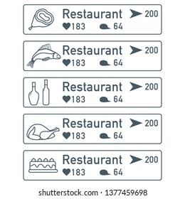 Application of augmented reality: AR for navigation in city or shopping center. Choosing a  restaurant by location, comments and likes.