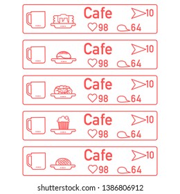 Application of augmented reality: AR for navigation in city or shopping center. Choosing cafe by location, comments and likes.