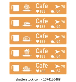 Application of augmented reality: AR for navigation in city or shopping center. Choosing cafe by location, comments and likes.