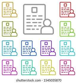 Application, business multi color icon. Simple thin line, outline vector of project management icons for ui and ux, website or mobile application