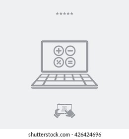 Application for calculating icon