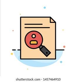 Application, Clipboard, Curriculum, Cv, Resume, Staff Abstract Flat Color Icon Template