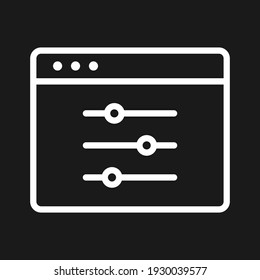 Application, configuration, page optimization icon vector image. Can also be used for Web Marketing. Suitable for use on web apps, mobile apps and print media.