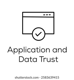 Application and Data Trust Icon – Secure Software and Data Integrity