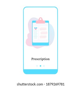 Application design for Online Medicine, Medical Prescription, Pharmacy, Drugstore, Clinic. UI onboarding screen design. 3D isometric onboard mobile app template page. Modern flat vector illustration.