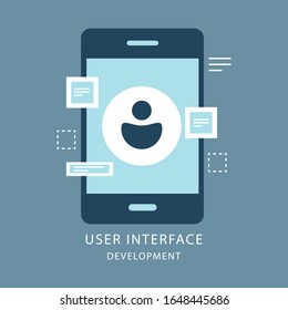 Application Development concept flat design