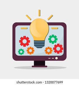 Deep Learning Flat Concept Vector Illustration 스톡 벡터(로열티 프리) 1558376051 ...
