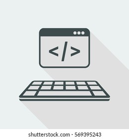 Application for dos - Vector flat minimal icon