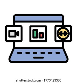 
Application  fill inside vector icon which can easily modify or edit
