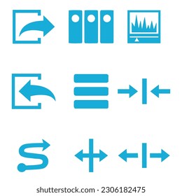 Anwendungsflachset-Symbol, Vektorsymbol